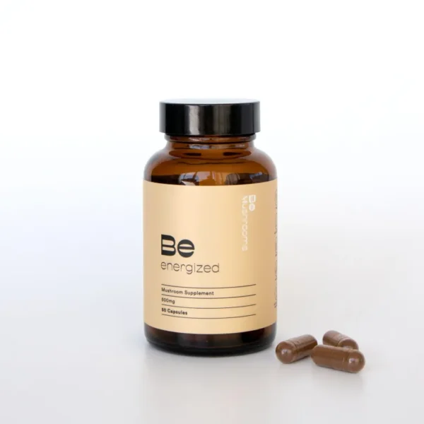 Be Energized Booster Mushroom Supplement Capsules Pills scaled 1